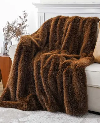 Grab Now Lifestyle Faux Fur Throw, 60" x 80"
