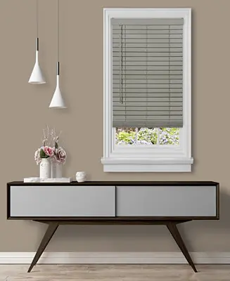 Affordable GII Madera FalsaCordless Faux-Wood 2" Plantation Blind, 29" x 64"
