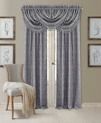 Antonia Damask Print Blackout Window Curtain Wholesale
