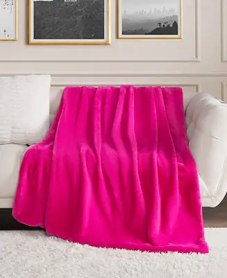 CLOSEOUT! Rabbit Mink Faux Fur Throw, 50" x 70" New Release