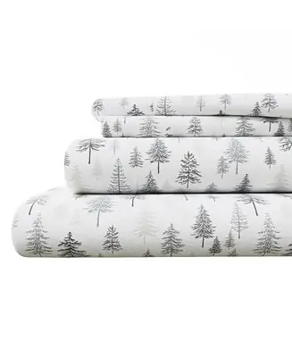 Top Pick Ultra-Soft Turkish Cotton Flannel Lodge Print Sheet Set