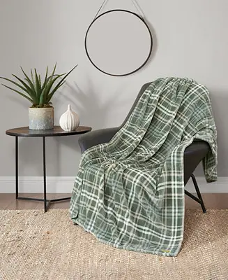 Weekend Sale CLOSEOUT! Camper Plaid Cozy Plush Throw, 50" x 70"