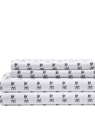 Whimsical Printed Microfiber 3-Pc. Sheet Set, Twin Reduced Price