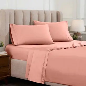Deep Pocket 1500 Thread Count Egyptian Cotton 4 Piece Sheet Set, Full Direct From Factory