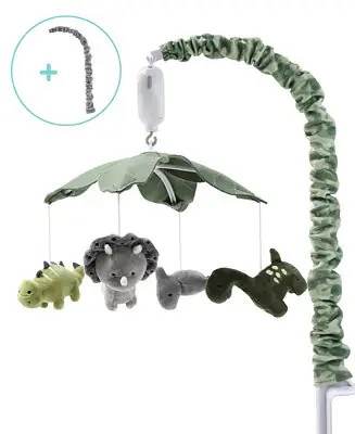 Authentic Baby Crib Mobile for Boys or Girls, Dinosaur, Musical