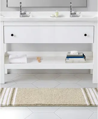 Time-Limited Aiden Jacquard Chenille Bath Rug, 24" x 60"