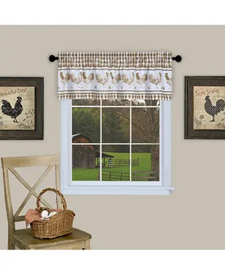 Best Seller Barnyard Gingham Kitchen Window Valance, 58" x 14"