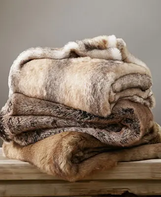 Genuine Luxury Tipped Faux Fur Throw