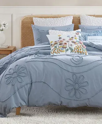 Best Price Retro Scroll 3-Pc. Duvet Cover Set, Full/Queen
