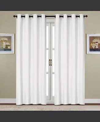 Bargain Kennedy Grommet Curtain Panel 54" x White