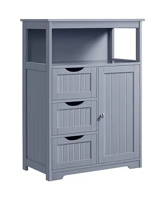 Modern H Bathroom Floor Cabinet wirh 1 Door and 3 Drawers