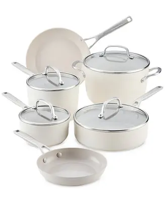 10- Pc. Hard-Anodized Ceramic Induction Cookware Set New Arrival