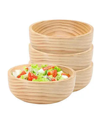 7 Inch Bamboo Wood Serving Bowl Flash Sale