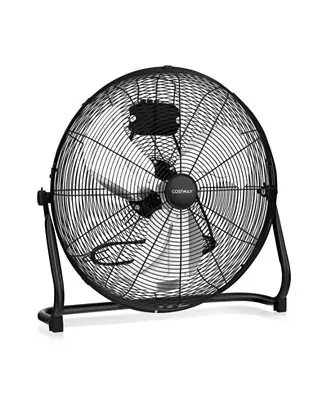 3-Speed High Velocity Floor Fan with Adjustable Tilt Angle and Handle Buy Direct