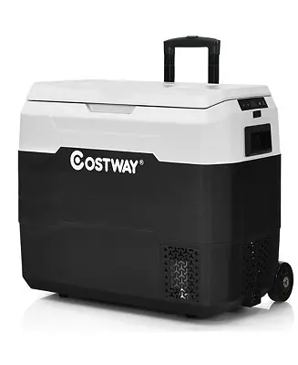 53 QT Portable Car Refrigerator Dual-Zone Car Cooler Crafted