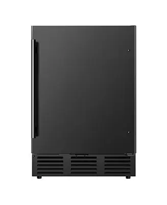23-in W 180-Can Capacity Black Built-in/Freestanding Indoor Beverage Refrigerator Modern