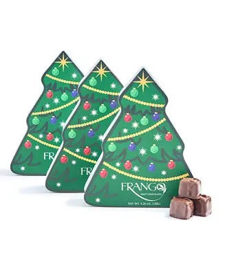 3 Pack Holiday Milk Mint Chocolates in Tree Box Limited Edition
