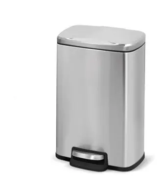 1.3 Gal./5 Liter Rectangular Stainless Steel Step-on Trash Can for Bathroom and Office Exclusive Offer