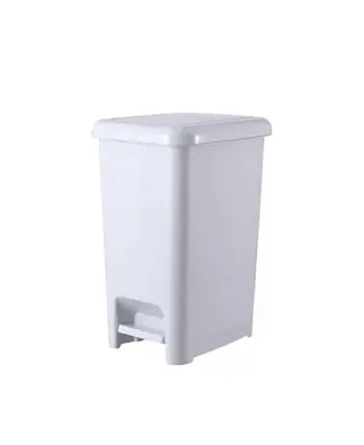 6.5 Gallon Plastic Slim Trash Can with Lid and Foot Pedal Same Day Shipping
