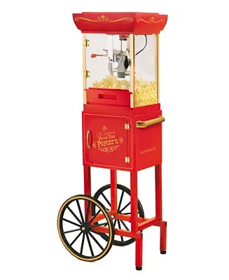 10-Cup Popcorn Cart NKPCRT2548RD No Minimum Order