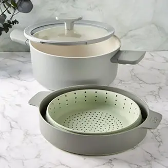 Place Order Balance 3Pc Non-stick Ceramic Steamer Set, Recycled Aluminum