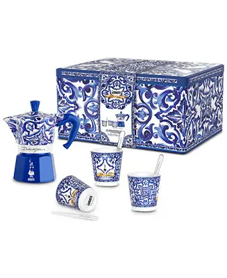 Dolce & Gabanna Moka Set with 3 Cups and Silver-Tone Stirrers Must Have