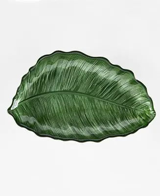 Tropical Palm Plate, Set of 2 Today Only