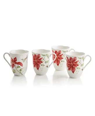 Butterfly Meadow Holiday Mugs, Set of 4 Save Now