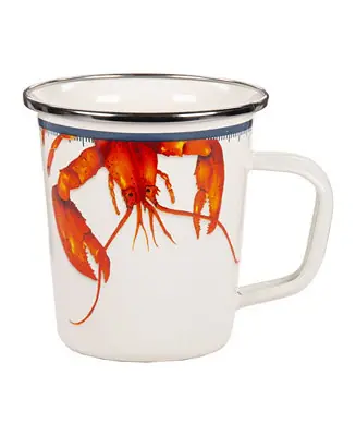 Lobster Enamelware Latte Mugs, Set of 4 Buy Online