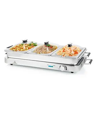 2 in 1 Electric Warming Tray with Temperature Control Luxury