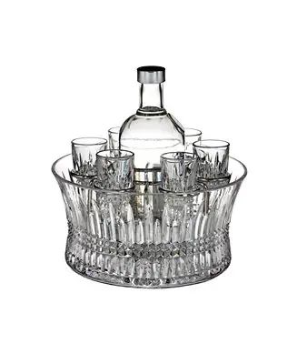 Mega Sale Lismore Diamond Vodka Chiller Set, 7 Piece
