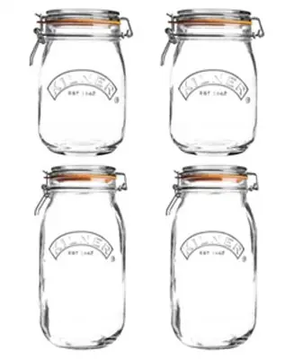 Set of 4 Round Clip Top Jars Get Yours