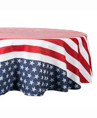Stars and Stripes Table cloth 70" Round Instant Buy