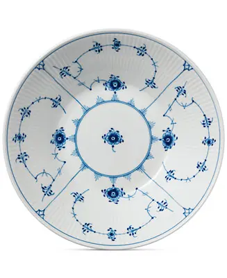 Blue Fluted Plain Pasta Bowl One Day Deal