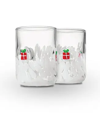 Present Icon Double Old-Fashioned Glasses, Set of 2 Next Day Delivery