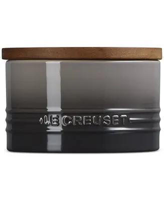 Stoneware Signature Canister with Wood Lid, 16-Oz. Markdown