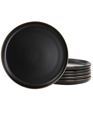 Certified Mateo Gold-Tone Dinner Plates, Set of 6