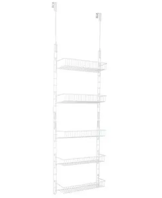 5-Tier Over the Door Pantry Organizer Rack with Adjustable Shelves Popular