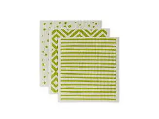 Limited Offer Swedish Dishcloths for Kitchen Cleaning, Machine Washable Dishwasher Safe, 7.75 x 6.75", Avocado White