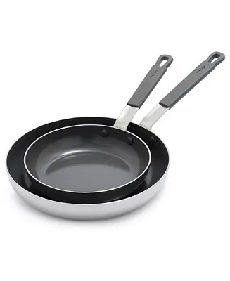Wholesale X Bobby Flay Nonstick Stainless Steel 8" and 10" Frypan Set