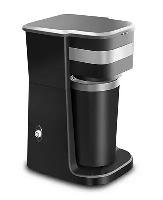 Affordable Personal Coffee Maker with Stainless Steel Interior Travel Mug