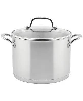 3-Ply Base Stainless Steel 8 Quart Induction Stockpot with Lid Price Cut