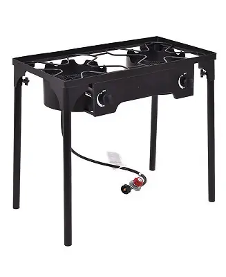 150000 BTU Double Burner Outdoor Stove BBQ Grill Time-Limited