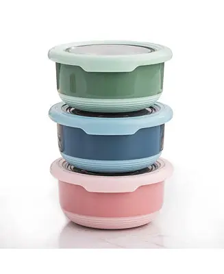 7.5 OZ Leakproof Dressing Containers for Condiments, Dips, Set of 3 Order Now
