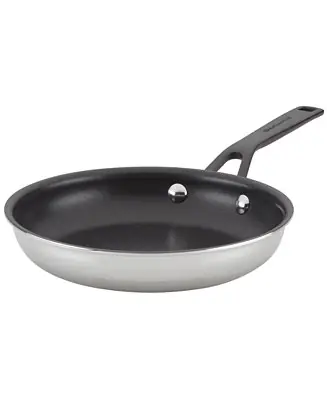 5-Ply Clad Stainless Steel Nonstick Induction Frying Pan, 8.25", Polished Stainless Steel Discount