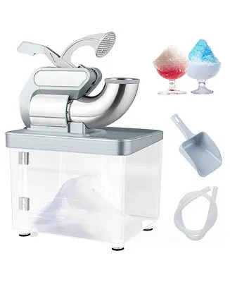 660LBS/H Commercial Ice Crusher with Dual Blades Safety On/Off Switch for Home Buy Direct