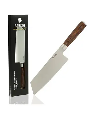 7.5-Inch Clef Knife High-Carbon 1.4116 German Steel Kitchen Knife, Chef & Cleaver Hybrid for Chopping, Slicing & Prep, Full-Tang, Razor Sharp Worldwide Shipping