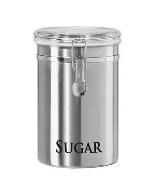 62 fl oz Stainless Steel Sugar Canister While Supplies Last