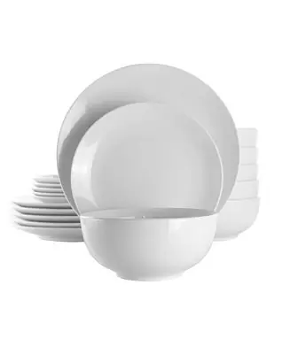 Worldwide Shipping Luna 18 Pc. Dinnerware Set, Service for 4