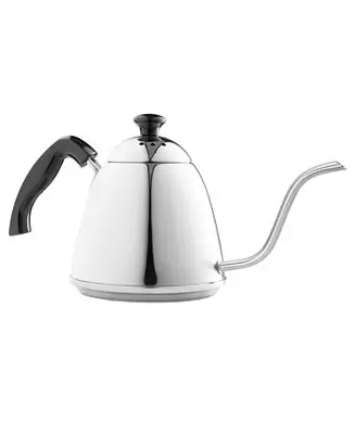6-Cup Pour Over Gooseneck Coffee Kettle, Stainless Steel, 1 Liter Capacity Crafted